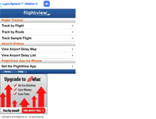 Tablet Screenshot of flightview.com